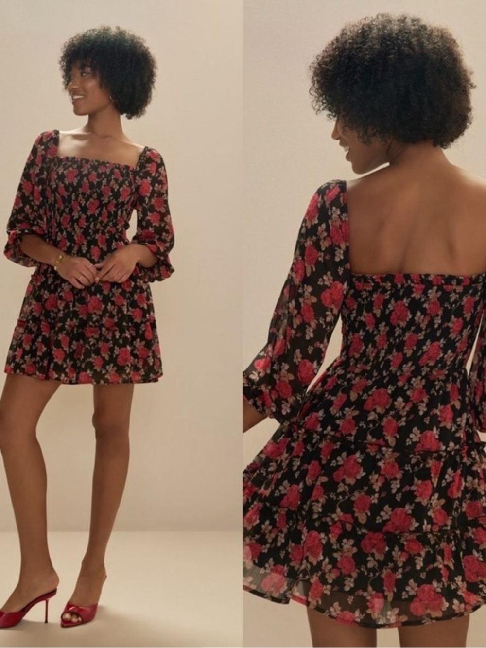 Miami for Francesca’s Floral Swing Mini Dress